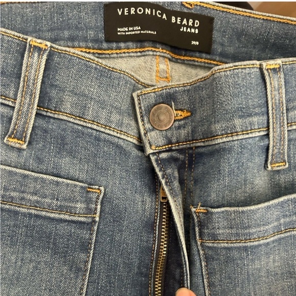 New Veronica Beard High Rise Sheridan Bell Bottoms  Jeans Denim Keystone 29 - Picture 9 of 11